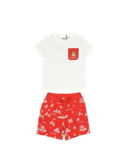 Completo, bambino, logato. MOSCHINO | HUG00P LCB6083446